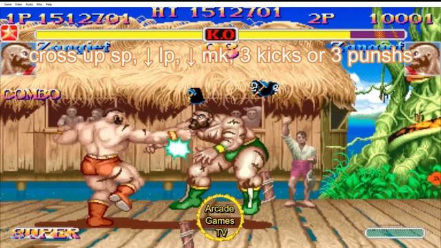 Combos & Movelist ZANGIEF ssf2x. super street fighter 2 x grand master challenge. HD 2022 смотреть онлайн
