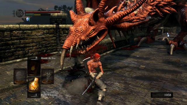 Dark Souls - Killing Hellkite Dragon early (easy way) смотреть онлайн