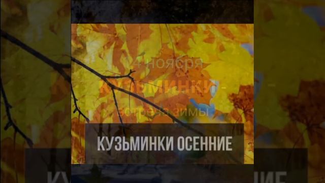 14 НОЯБРЯ.КУЗЬМИНКИ ОСЕННИЕ.МУЗЫКАЛЬНОЕ ПОЗДРАВЛЕНИЕ