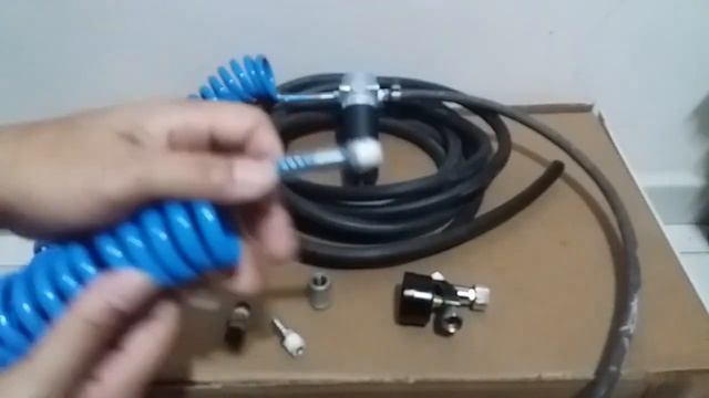 Filtro e mangueira de ar para pistola de pintura compressor de 50 litros montagem simples e portáti смотреть онлайн
