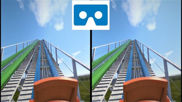 Roller Coaster 34 3D VR video 3D SBS VR box google cardboard