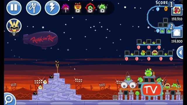 Angry Birds Friends - Rock In Rio Tournament Gameplay - Week 155 All Levels смотреть онлайн