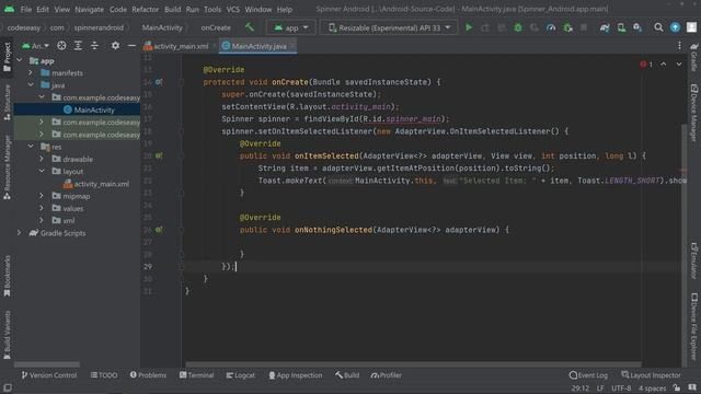 How to Implement Spinner in Android смотреть онлайн