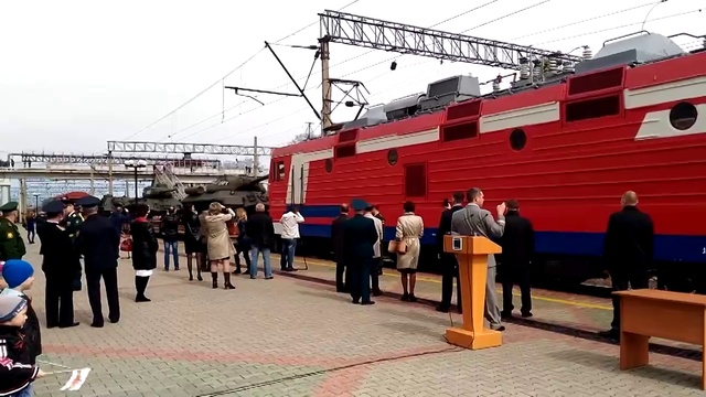 Агитпоезд Армия Победы - 2016 в станице Тихонькая (Биробиджан) смотреть онлайн