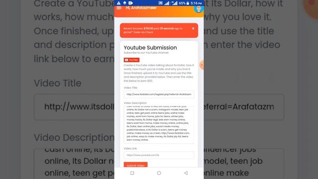 Its Dollar Member @Arafatazmeer Review | Best Way To Make Money Online смотреть онлайн