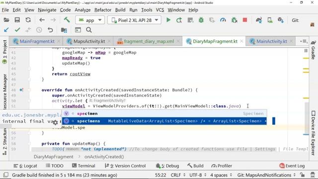 Create Google Map with MVVM Live Data in Fragment with Android Q and Kotlin смотреть онлайн