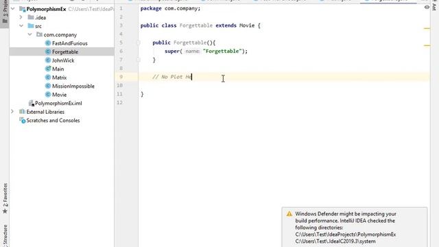 Polymorphism Exercise 1 JAVA Object Oriented Programming In IntelliJ смотреть онлайн