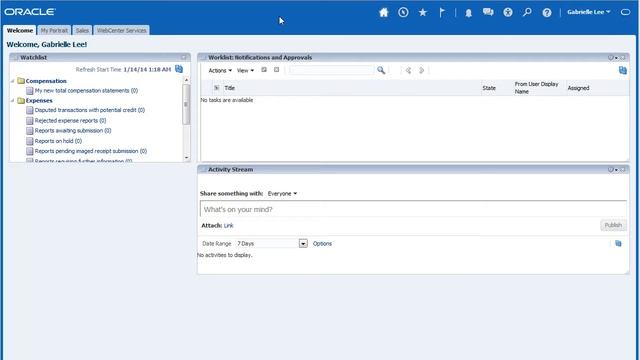 Understand the Oracle Sales Cloud user interface смотреть онлайн