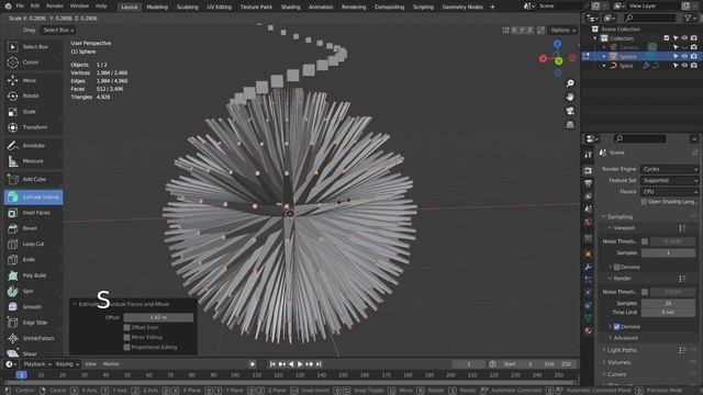 Blender Geometry Nodes - Customized scaling along a curve смотреть онлайн