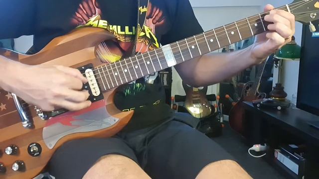 METALLICA - INTRO ... And Justice For All by James Hetfield cover guitar electric Gibson SG смотреть онлайн