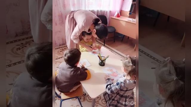 Рисование в младшей группе "Узор для платья лисички". Провела: Чагарова Зайнеб Солтановна. смотреть онлайн