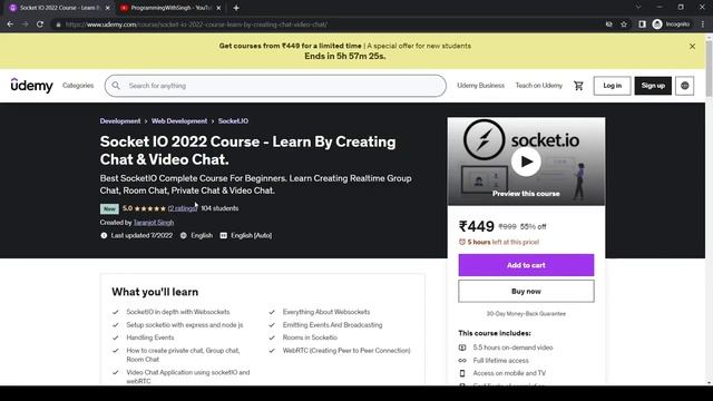Socket.IO Complete Course | ?????? ????? ????, ???? ???? & ????? ???? ??????????? смотреть онлайн