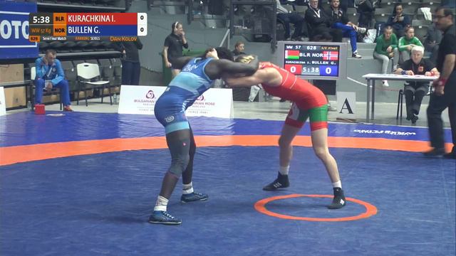 1/2 WW - 57 kg: I. KURACHKINA (BLR) v. G. BULLEN (NOR) смотреть онлайн