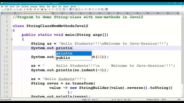 Java String class with New Methods in Java-12 || Java Strings || Java 12 New Features || #369 смотреть онлайн