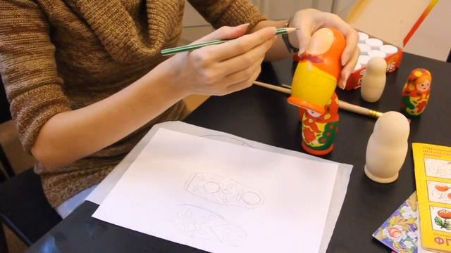 Мастер-класс по росписи матрёшки - клубное формирование 