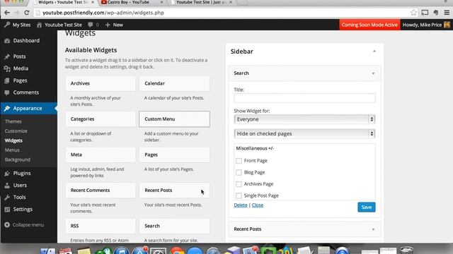 WordPress Plugin: Display Widgets смотреть онлайн