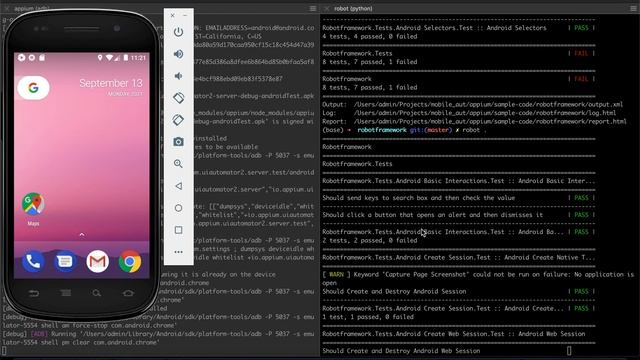 Mobile Test Automation using Appium, Robot Framework and Android Simulator locally смотреть онлайн