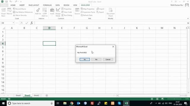 msgbox vba - msgbox vba video tutorial | Chapter-2 | msgbox | excel | vba | macro | tutorial смотреть онлайн