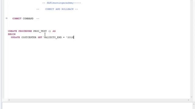 SQL Script Tutorial 17 - COMMIT and ROLLBACK command in procedure | Example of COMMIT and ROLLBACK смотреть онлайн