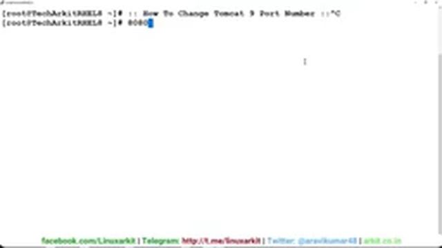 Tomcat 9 Port Number Change in Linux | RHEL 8 | Tech Arkit смотреть онлайн
