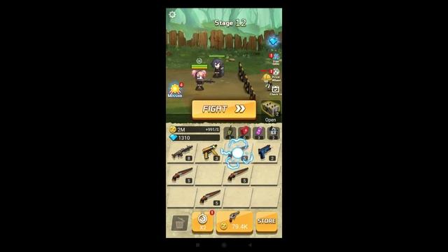 Игра на телефон Merge Rush Z 1-22 лвл смотреть онлайн
