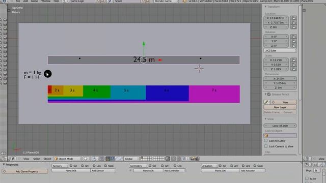 Равноускоренное прямолинейное движение (Blender Game Engine) смотреть онлайн
