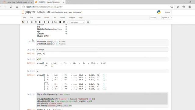 COMPARING THE ACCURACY VALUE WITH DIFFERENT ALGORITHMS ON DIABETES DATASET смотреть онлайн