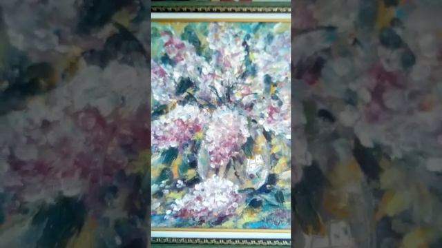 Нарисовала сирень в оригинальной технике. смотреть онлайн