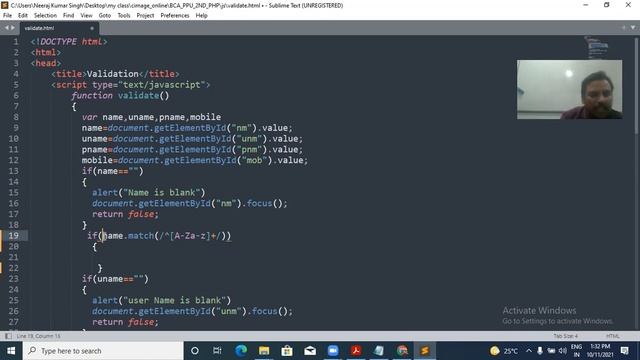 PHP WORKSHOP(Regular expression-1)for BCA 2ND YEAR,11-10-21 смотреть онлайн