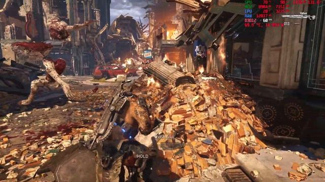 Gears 5 gameplay on 4k HDR 98 hz 10 bit color on the Acer X27 1000 nits gsync ultimate monitor смотреть онлайн