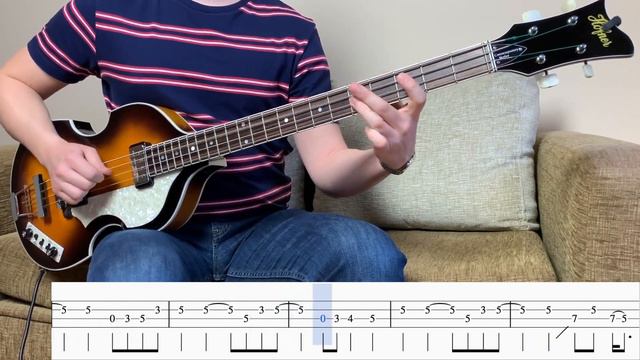 PAPERBACK WRITER - The Beatles | BASS COVER WITH TABS | Höfner 500/1 CT |