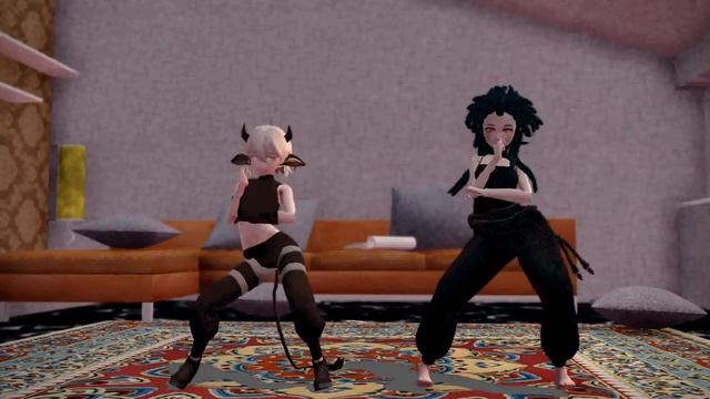 [Vtuber ]Что происходит у нас дома, когда нет дел |MMD -PSY Gentleman| смотреть онлайн