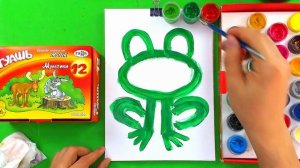 Учимся рисовать лягушонка - Папа рисует - РыбаКит