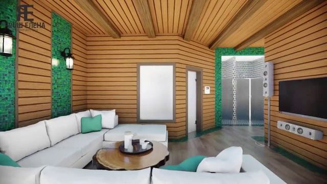 ДИЗАЙН ПРОЕКТ ЗОНЫ ОТДЫХА В БАНЕ смотреть онлайн