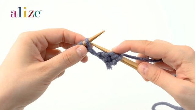 1 TERS 1 DÜZ / PURL 1 KNIT 1 RIB STITCH / 1 изнаночная гладь, 1 лицевая гладь