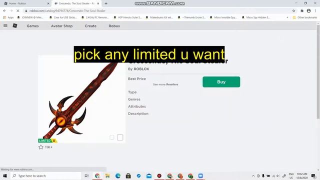 *NEW METHOD* HOW TO GET ANY LIMITED IN ROBLOX FOR FREE ~DECEMBER 2020 смотреть онлайн