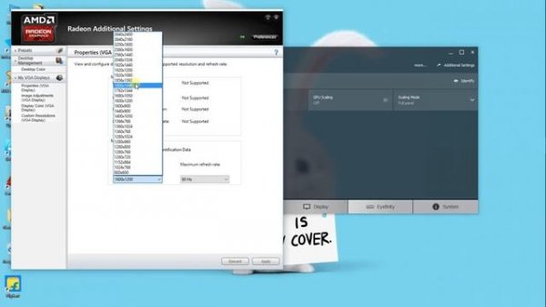 How To Set Resolution To 1980x1080(or Any) Windows 10 (AMD)