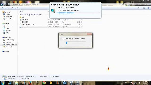 Cara Install Driver Printer Canon Pixma iP 1900 смотреть онлайн