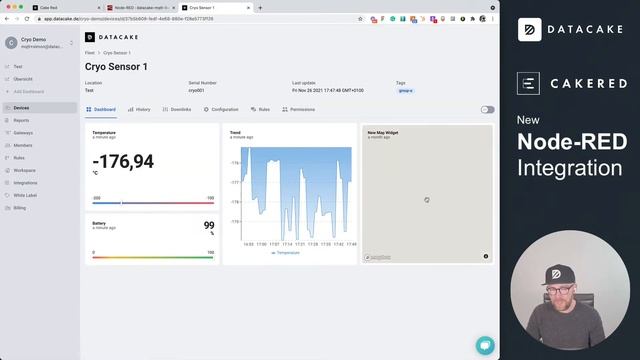 The New Cake Red - Cloud Hosted Managed Node-RED hat a Panel on Datacake IoT Platform смотреть онлайн