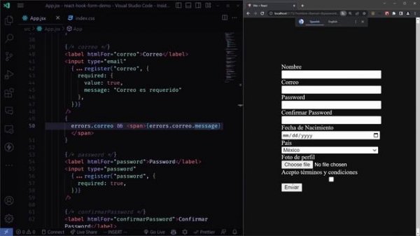 Tutorial Completo de React Hook Form