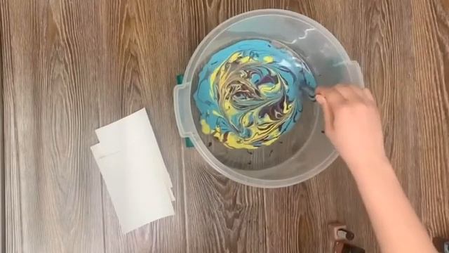 Создаём эффект мрамора на бумаге смотреть онлайн