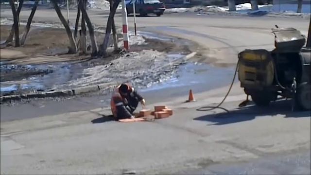 repair of roads in Russian / ремонт дорог по-русски смотреть онлайн