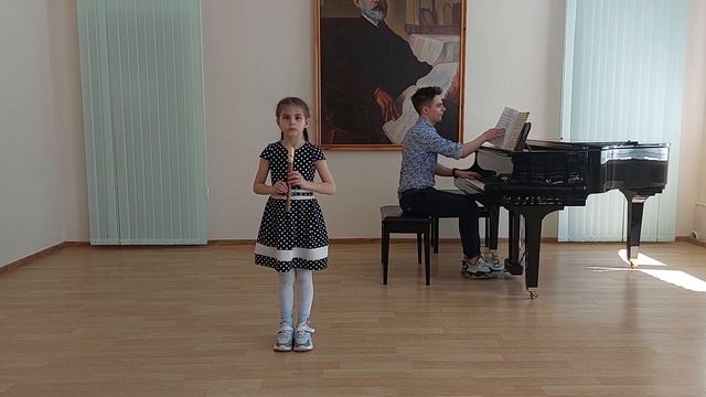 б.н.п."Саука ды Грышка",Д.Кабалевский.Маленькая полька.Исполняет Герасимчик Маша,7 лет смотреть онлайн