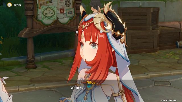 Genshin Impact - Nilou Story Quest Walkthrough | Lotos Somno Act 1 To The Wise | JP Dub 4K 60FPS смотреть онлайн