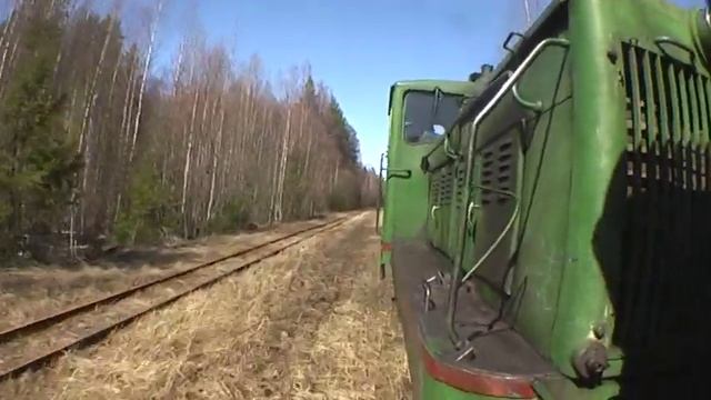 Каринская УЖД в 2012. Поездка Кирово-Чепецк - Октябрьский перед закрытием дороги. Сырое видео смотреть онлайн