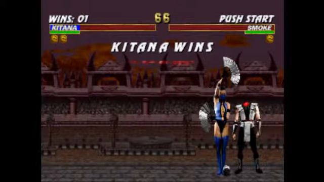 Mortal Kombat Trilogy-KITANA Fatality 2 (head chop) смотреть онлайн