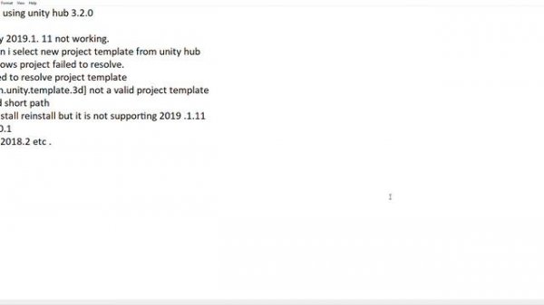 unity cannot create newproject  Failed to resolve project template[  not a valid project template