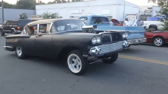 1958 Chevrolet Bel-Air Gasser 89 Speed Shop in Mt. Airy NC смотреть онлайн