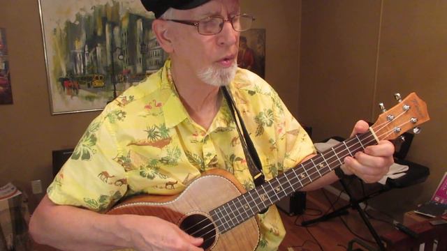 Three little birds. Playing and Singing. Kmise Baritone Ukulele. смотреть онлайн