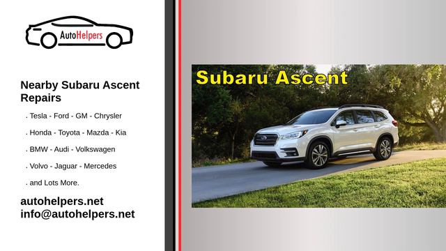 Nearby Subaru Ascent Repairs смотреть онлайн